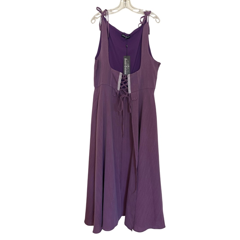 NWT Scarlet Darkness Medieval Overdress Renaissance Dress 2XL Purple Pockets